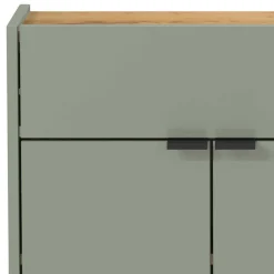 Kompaktes Dielenmöbel Set in Graugrün - Point (dreiteilig)