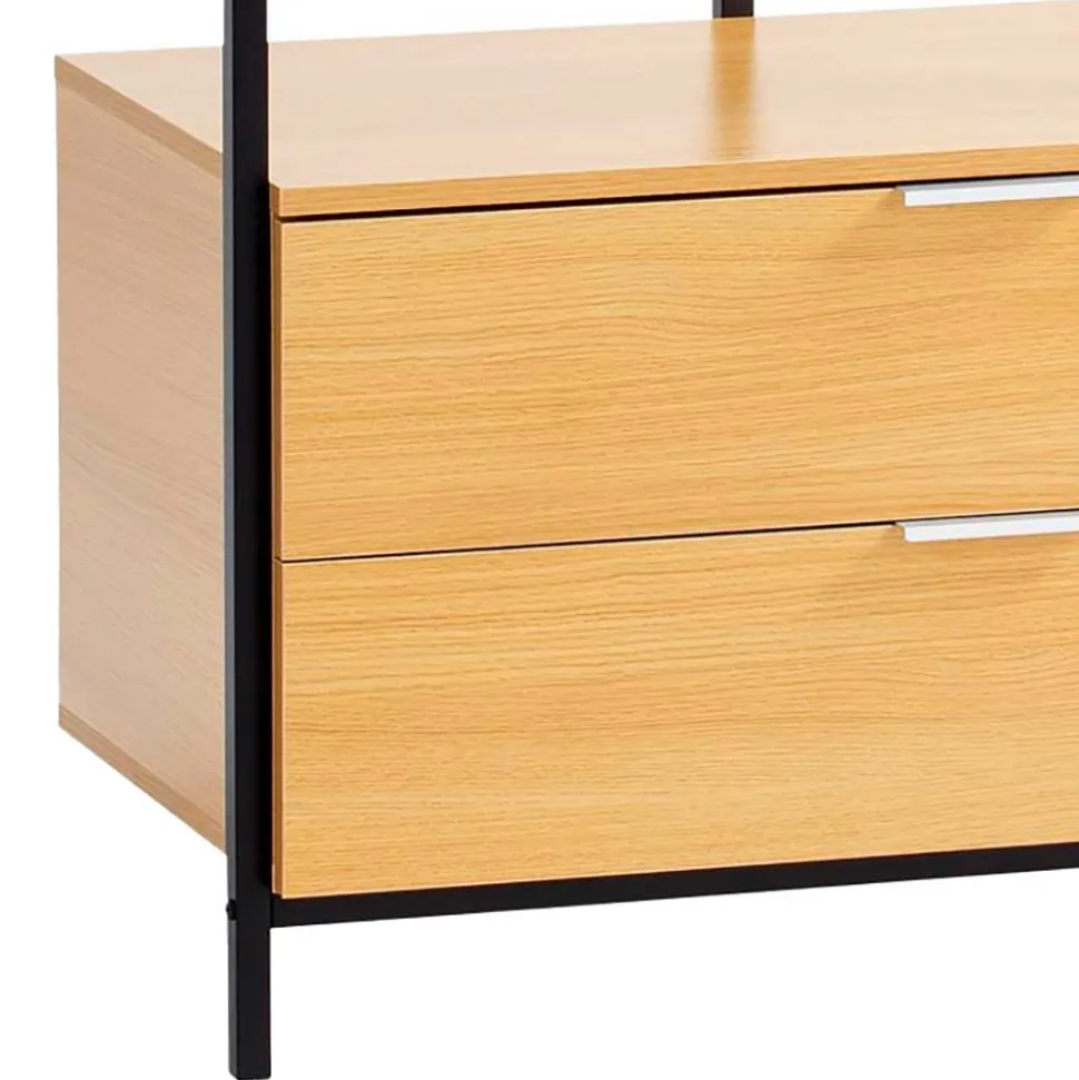 Kompaktgarderobe mit zwei Schubladen - Jannick