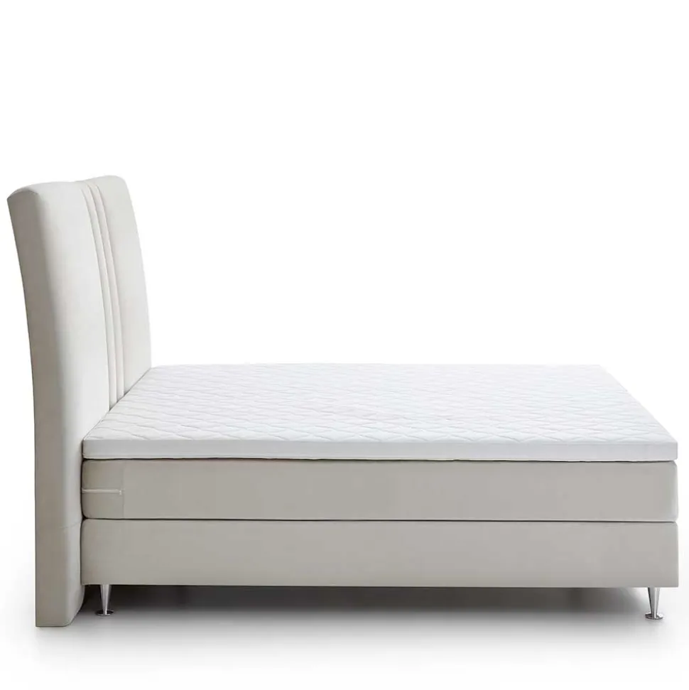Komplett Boxspringbett in Creme - Skowera