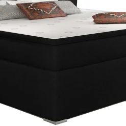 Komplett Polsterbett in Schwarzbraun - Prabhaa