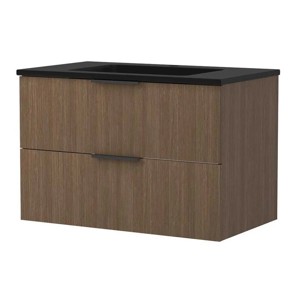 Komplett-Badmöbel-Set in Eiche dunkel - Ucaida (vierteilig)