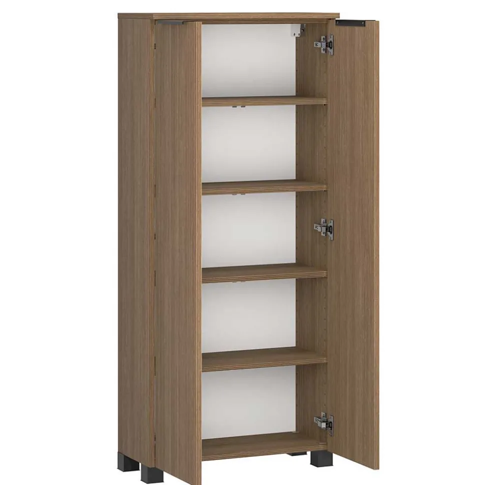 Komplett-Badmöbel-Set in Eiche dunkel - Ucaida (vierteilig)