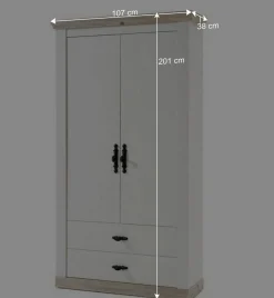 Komplette Möbel Einrichtung für Flur - Nedita (fünfteilig)