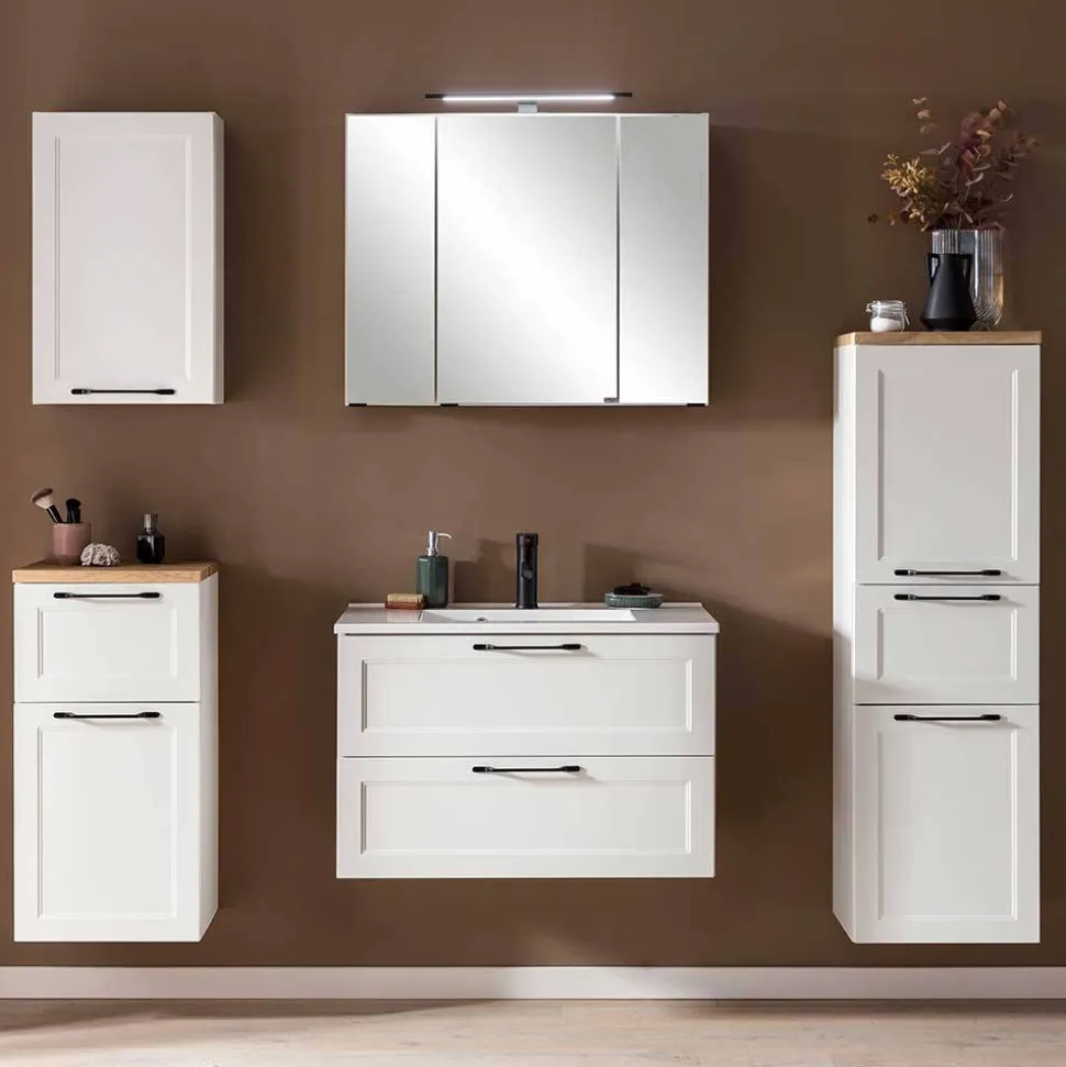 Kompletteinrichtung Bad Möbelset - Gyatso (fünfteilig)