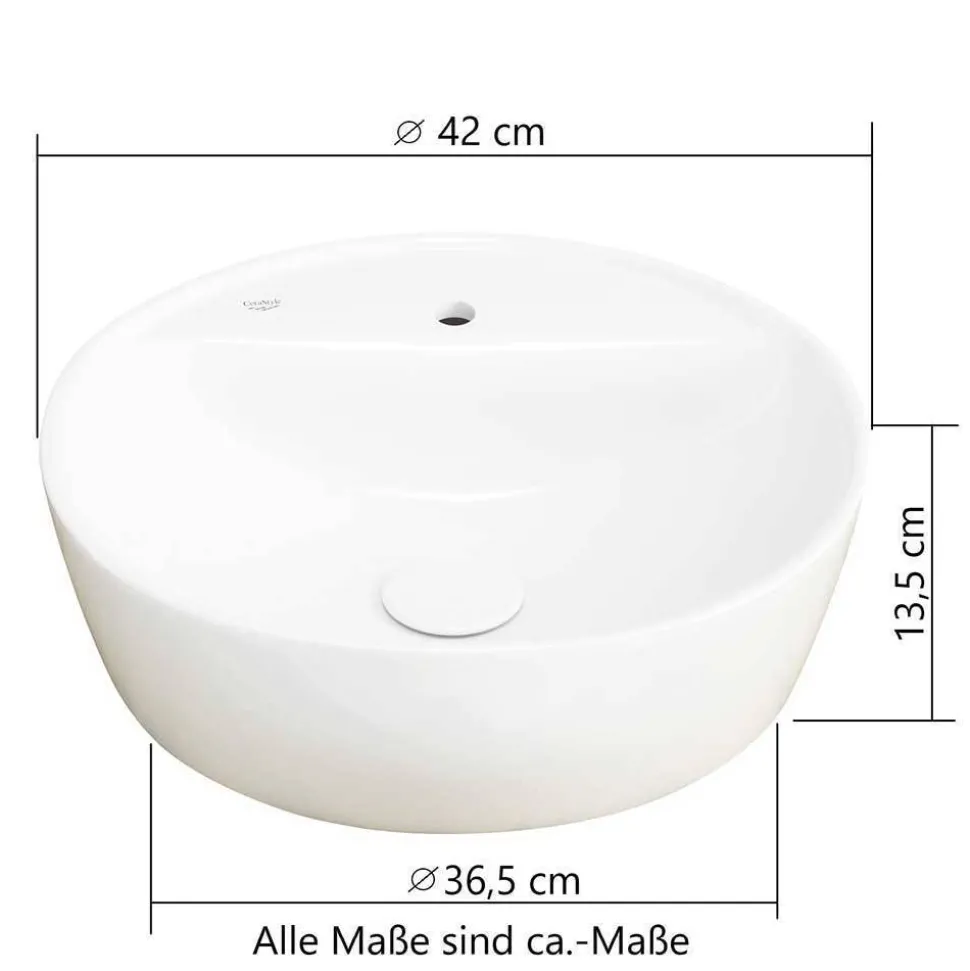 Kompletteinrichtung Badmöbel modern - Crystoga (fünfteilig)