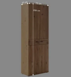 Kompletteinrichtung Diele in Wildeiche - Manaus (fünfteilig)