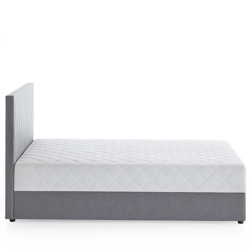 Komplettes Polsterbett H2 mit Stauraum - Enda