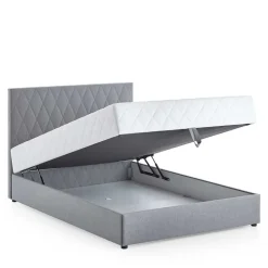 Komplettes Polsterbett H2 mit Stauraum - Enda