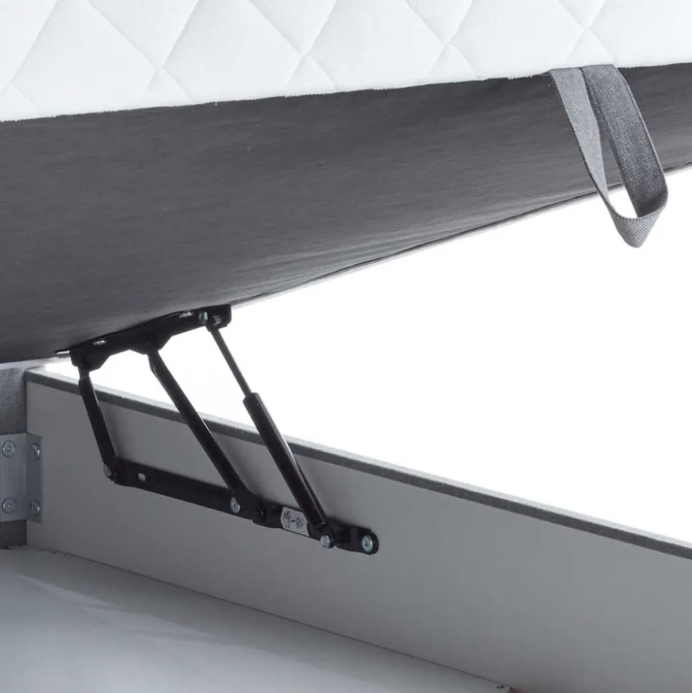 Komplettes Polsterbett H2 mit Stauraum - Enda