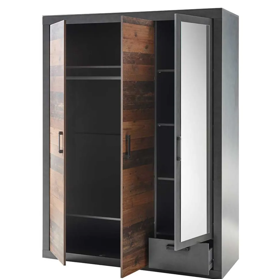 Komplett-Schlafzimmer Industry Stil - Timuras (vierteilig)