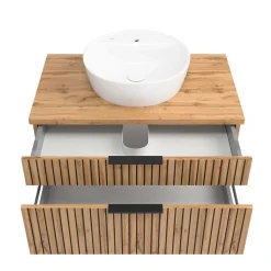 Komplettset Badeinrichtung modern - Crystoga (vierteilig)