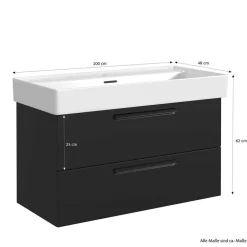 Komplett-Waschtisch für eine Armatur - Ostoro