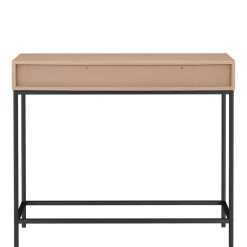 Konsolentisch in Eiche Optik und Schwarz - Lunira