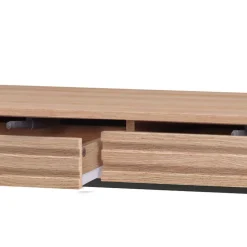 Konsolentisch in Eiche Optik und Schwarz - Lunira