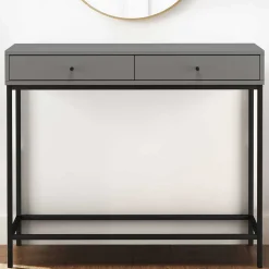 Konsolentisch in Grau mit Schwarz - Lagista