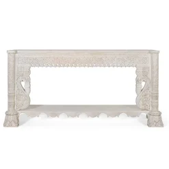 Konsolentisch in Mangoholz White Wash - Syrec