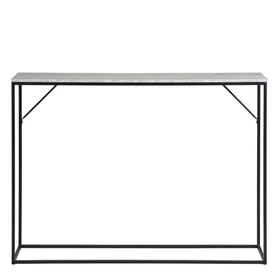 Konsolentisch in Marmoroptik Beigegrau - Chica