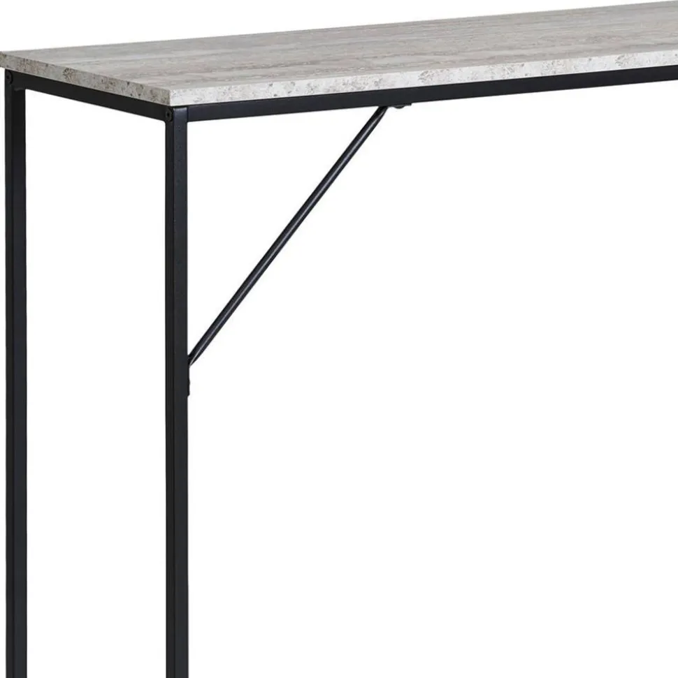 Konsolentisch in Marmoroptik Beigegrau - Chica