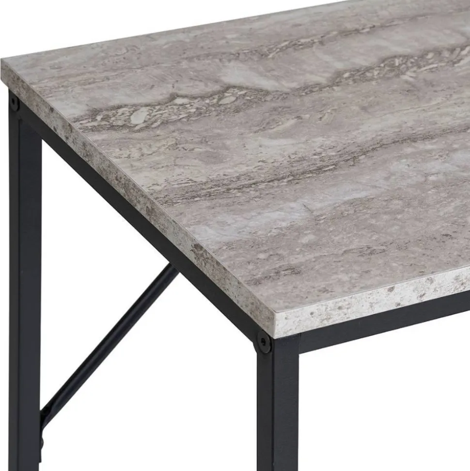 Konsolentisch in Marmoroptik Beigegrau - Chica
