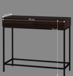 Konsolentisch in Walnuss Optik - Teleska