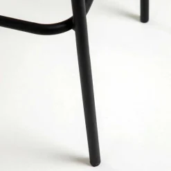 Kordel Geflecht Barstuhl in Schwarz - Dariana (4er Set)