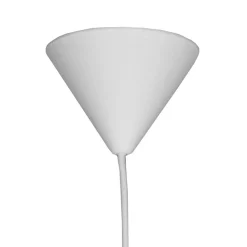 Kugelleuchte aus Flachs Gewebe in Weiß - Peso