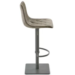 Kunstleder Barstuhl in Schlammfarben - Viadura