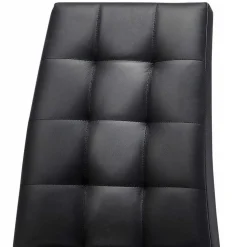 Kunstleder Esstischstühle in Schwarz - Stufanias (2er Set)