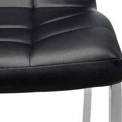 Kunstleder Esstischstühle in Schwarz - Stufanias (2er Set)