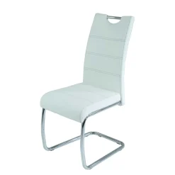 Kunstleder Esszimmer Stühle in Weiß - Mengiz (Set)