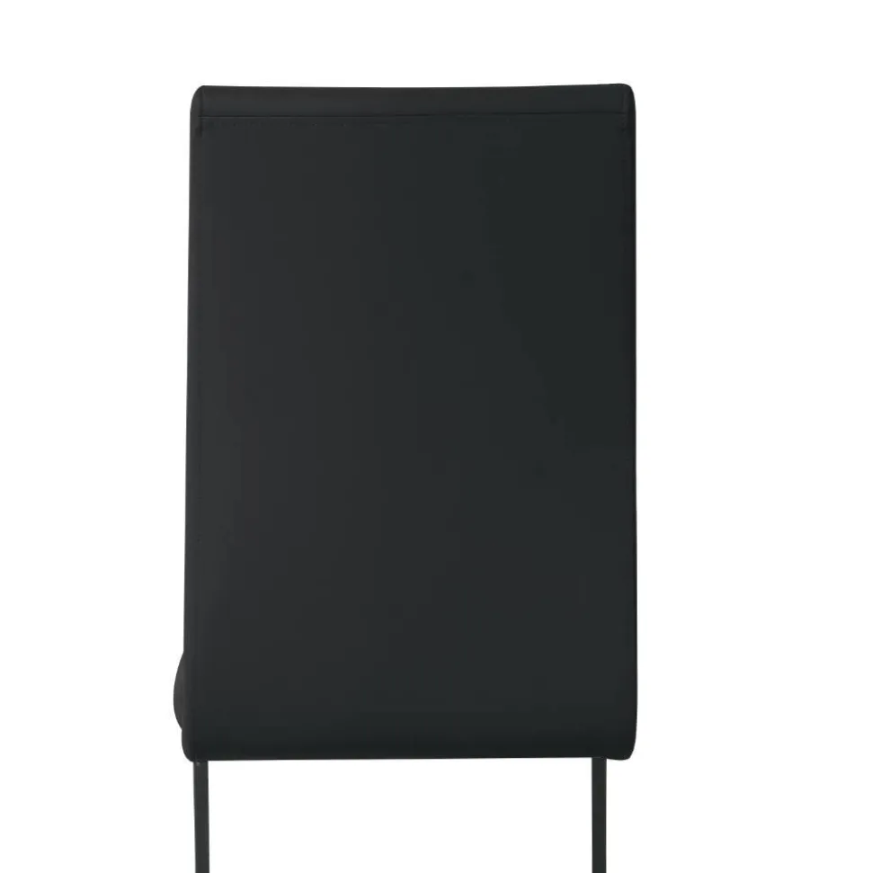 Kunstleder Freischwinger in Schwarz - Pencras (2er Set)