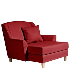 Kunstleder Megasessel in Rot - Pulnion