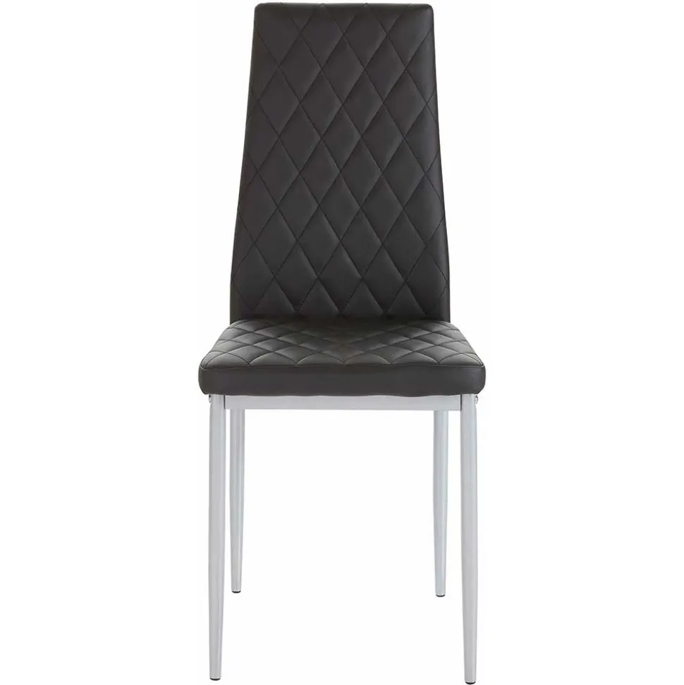 Kunstleder Stühle mit hoher Lehne - Sanura (Set)