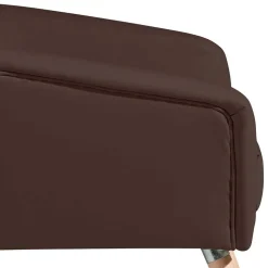 Kunstleder-Sessel in Braun und Buche Natur - Astina