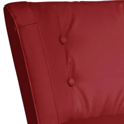 Kunstledersessel in Rot - Lilano