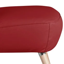 Kunstledersessel in Rot - Lilano