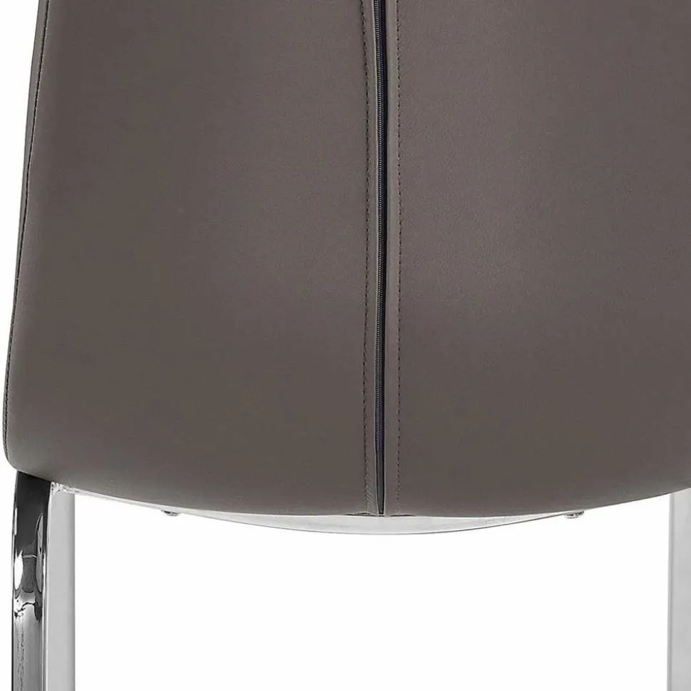 Kunstlederstühle in Hellbraun - Bellatrix (2er Set)