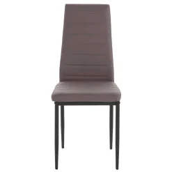 Kunstlederstühle in hellem Braun - Matieu (4er Set)