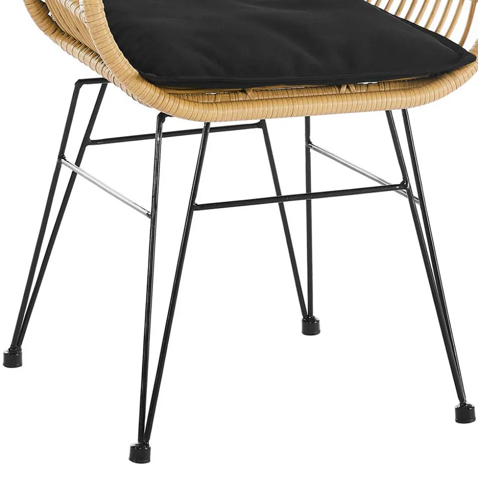 Kunstrattan Armlehnstuhl in Beige - Olessa (2er Set)