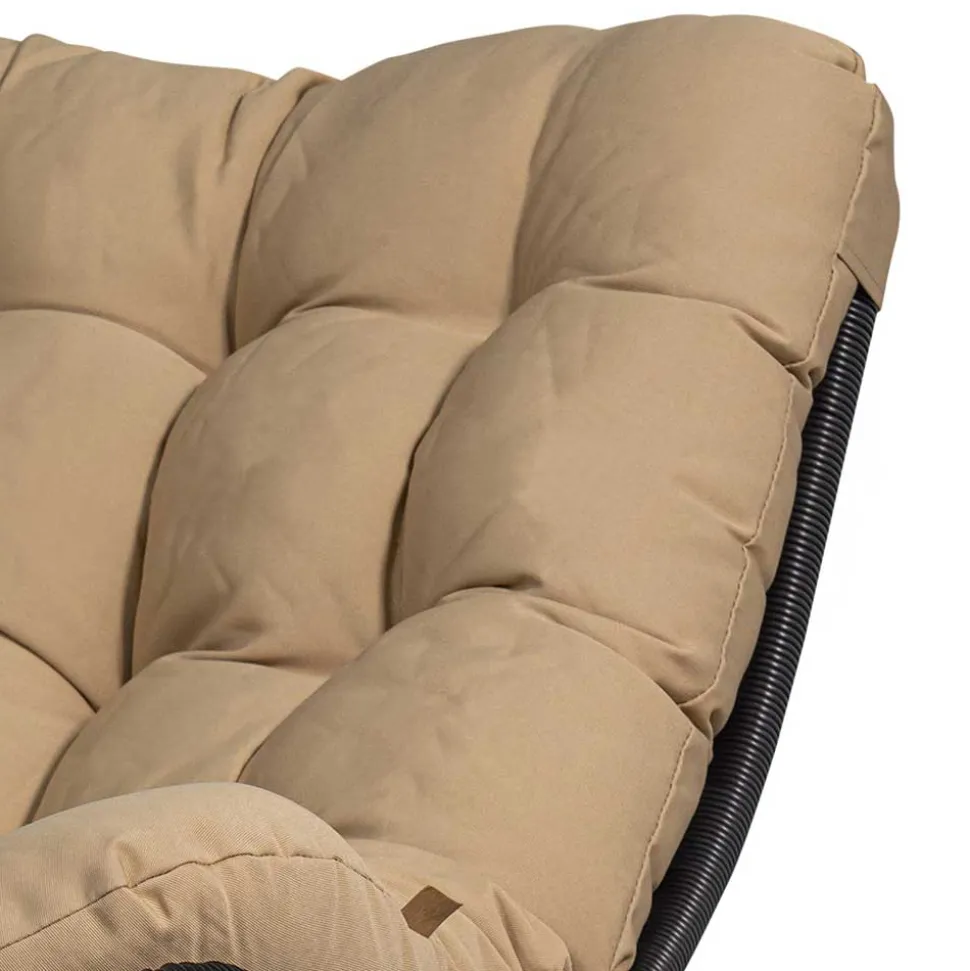 Kunstrattan Drehsessel in Schwarz - Ojeva