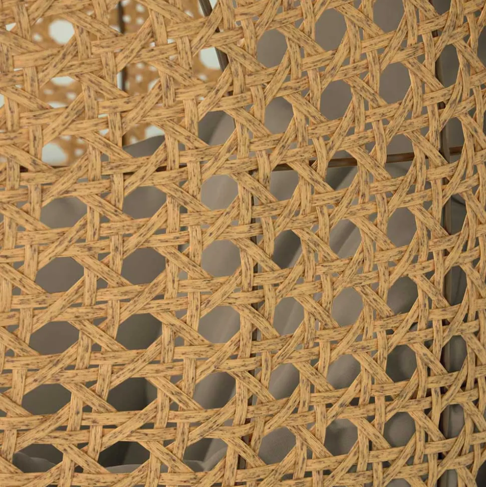 Kunstrattan Hängesessel in Naturoptik Beige - Trokania