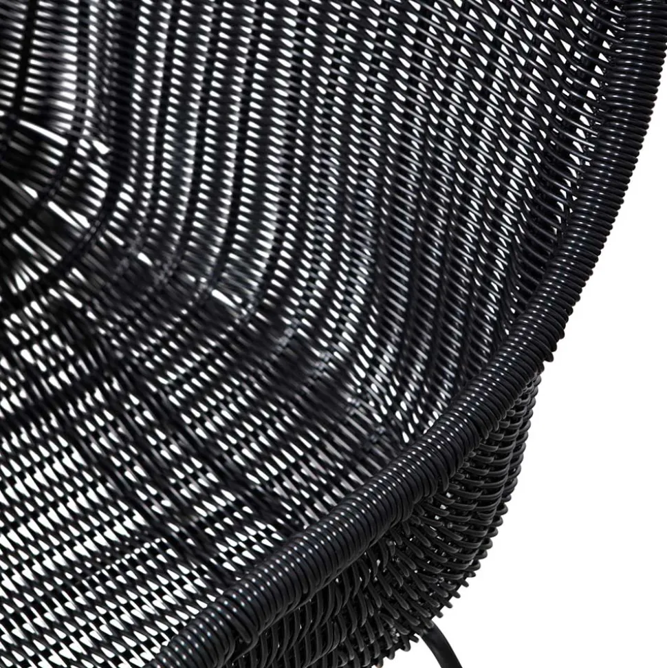 Kunstrattan Stühle in Schwarz - Delhia (2er Set)