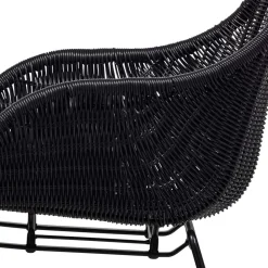 Kunstrattan Stühle in Schwarz - Delhia (2er Set)