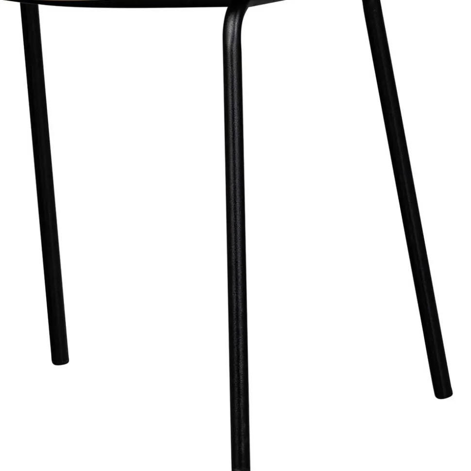 Kunststoff Armlehnenstühle in Graubraun - Cayro (4er Set)