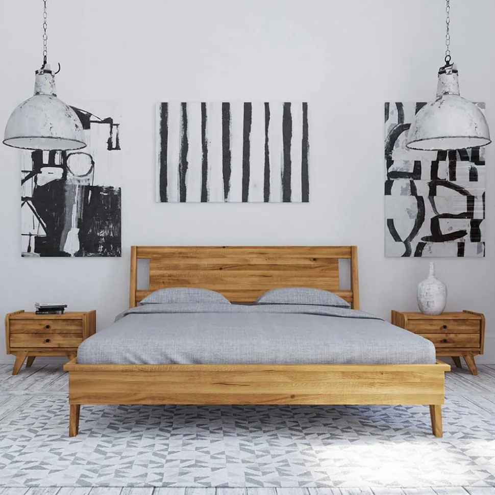 Kurzes Bett mit Unterlänge 190 cm - Hardus (dreiteilig)