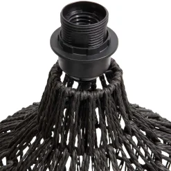 Lampenfuß aus Metall mit Papierkordel Geflecht - Notana