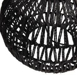 Lampenfuß aus Metall mit Papierkordel Geflecht - Notana