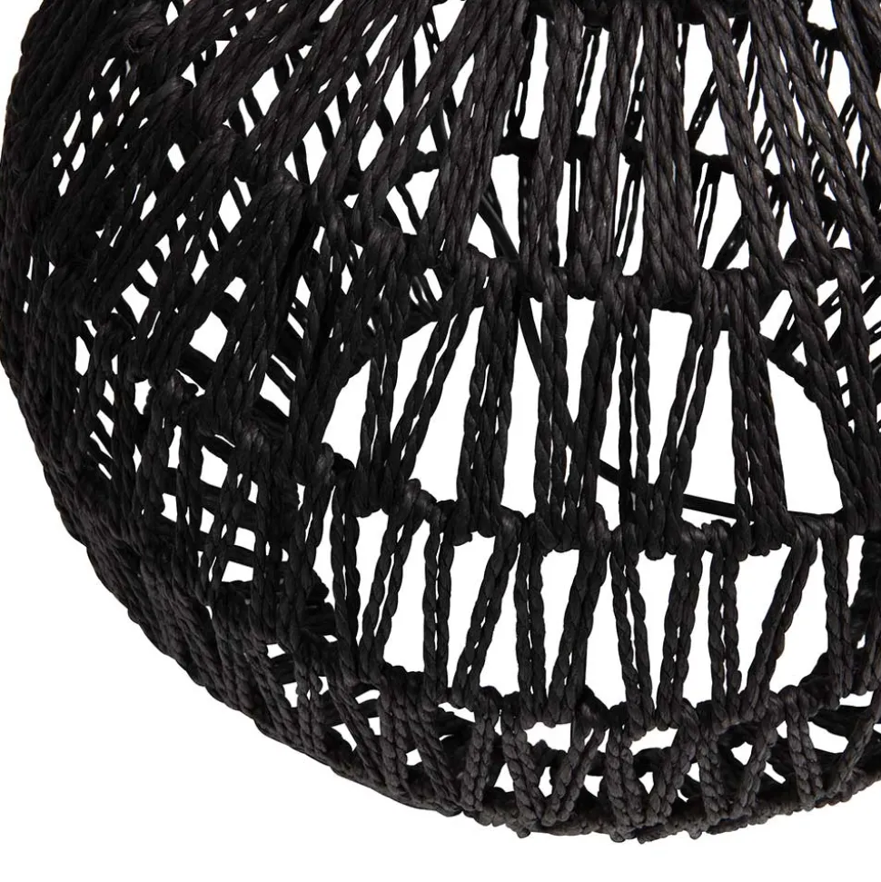 Lampenfuß aus Metall mit Papierkordel Geflecht - Notana