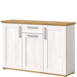 Landhaus Anrichte in Holzoptik Lärche Weiß - Tocella