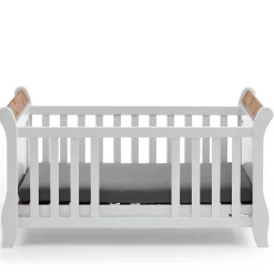 Landhaus Babybett aus Kiefer zweifarbig - Sibiuta